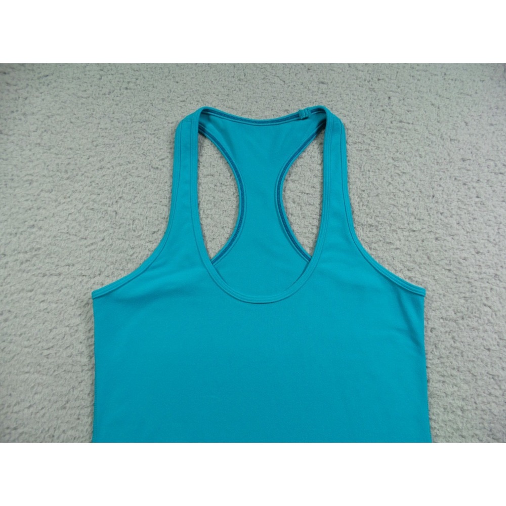 Lululemon Top Womens Size 6 Blue Solid Tank Pullover Racerback Stretch Yoga - Picture 3 of 10